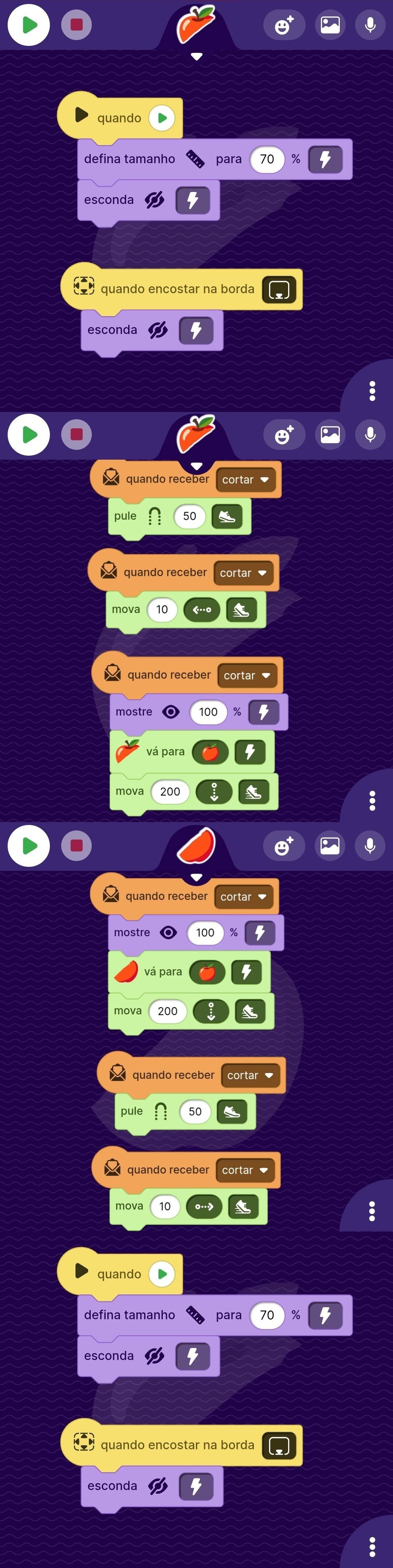 Código da Maçã (Cortada)